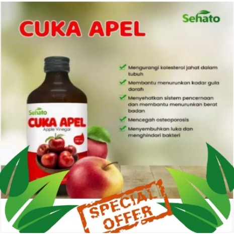 

CUKA APEL 300ML ORIGINAL - APPLE CIDER VINEGAR ORGANIK