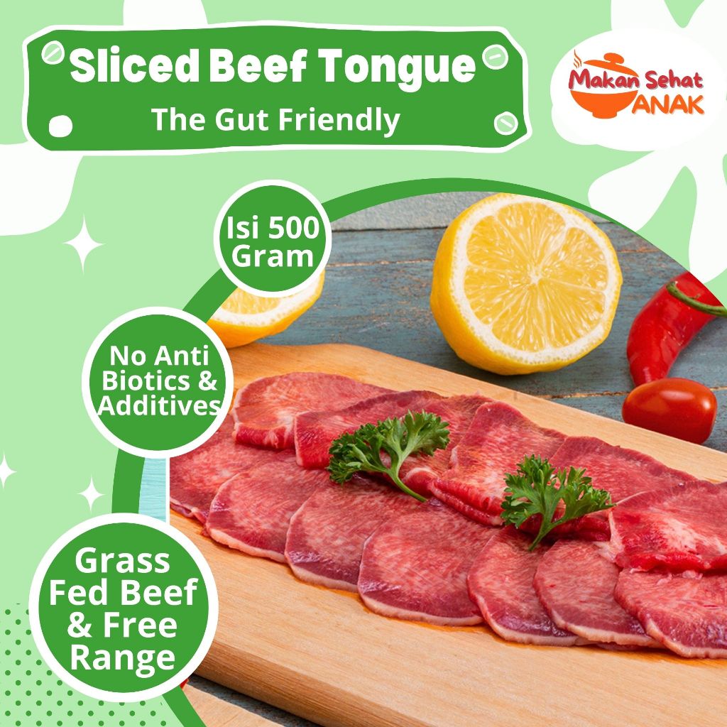 

TGF Daging Iris New Zealand ( Sliced Veal Meat, Sliced Brisket, Sliced Shortplate, Slice Beef Tongue) Anak dan Dewasa By Makan Sehat Anak