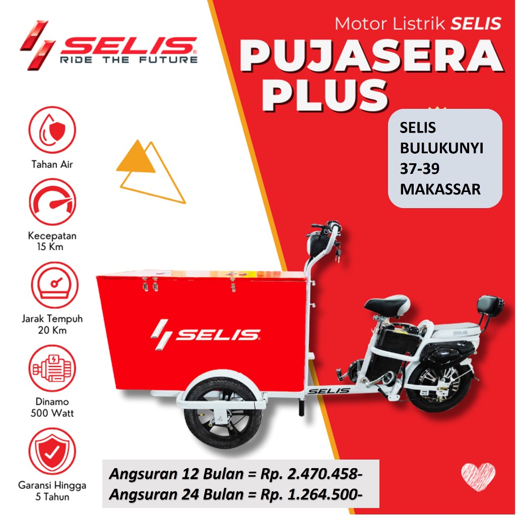 PUJASERA SPV TIGA RODA SELIS MAKASSAR KENDARAAN LISTRIK