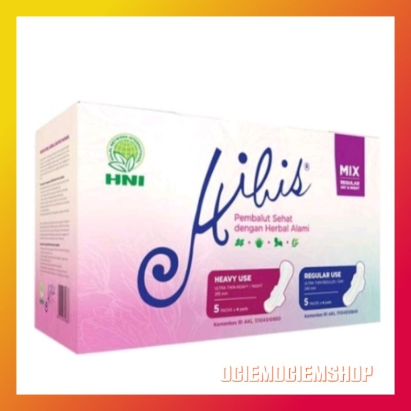 HIBIS MIX / HIBIS PANTYLINER Pembalut Herbal HNI HPAI
