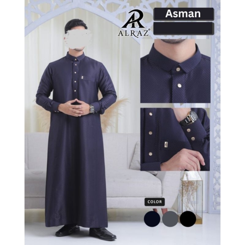Jubah Alraz Woll Model Asman