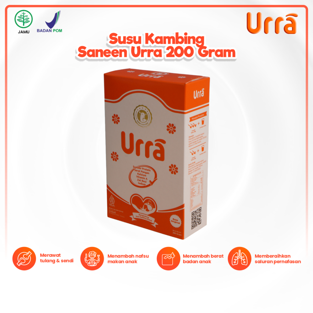 

Susu Kambing Saneen Urra Penambah Berat Tinggi Badan Anak 200gr UrraMilk