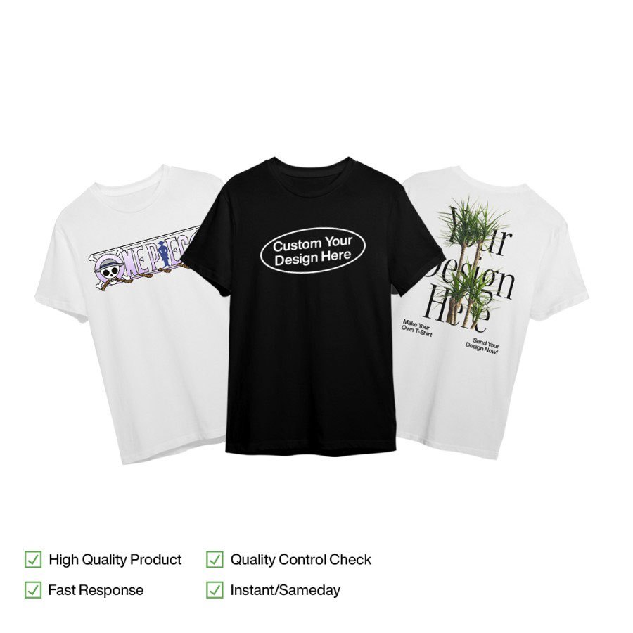 Sablon Print DTG Kaos Custom / Cetak Kaos Lusinan