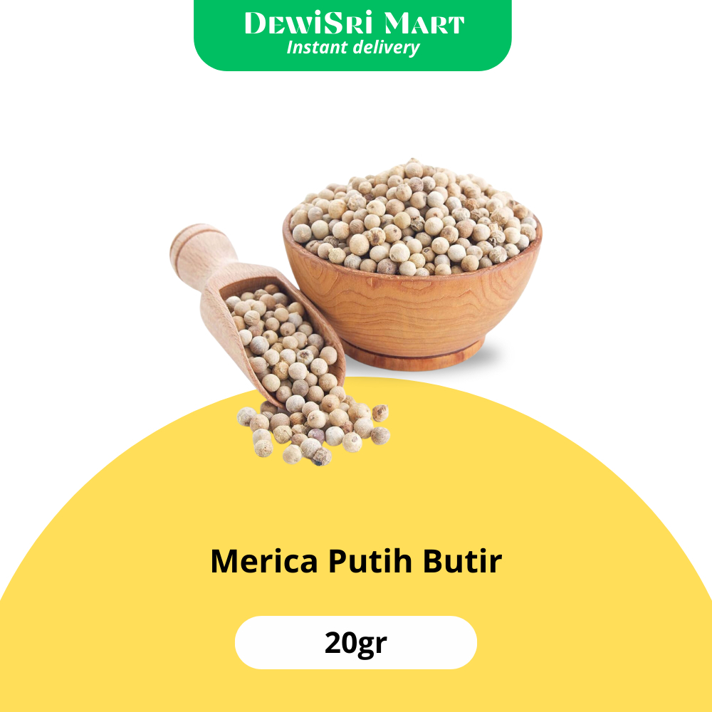 

Merica Putih Butir 20gr