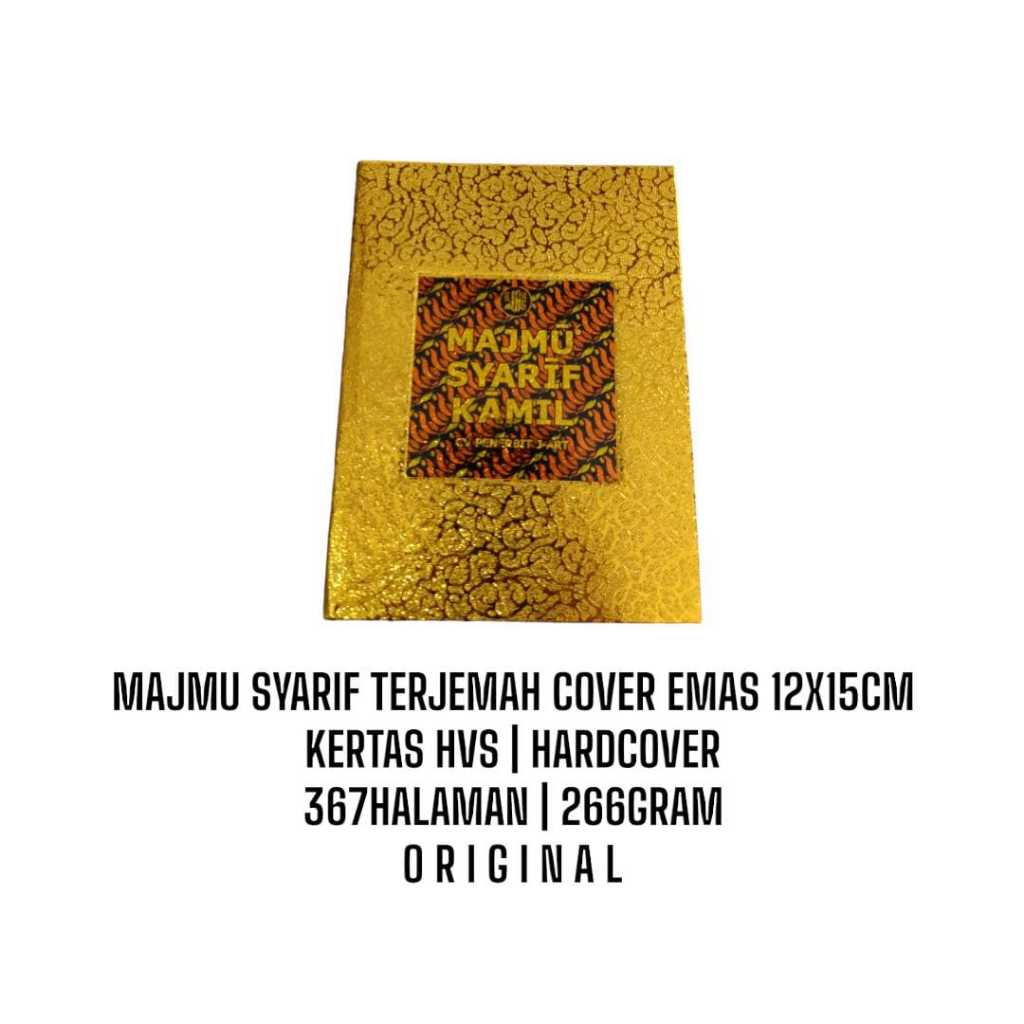 MAJMU SYARIF TERJEMAH COVER EMAS 12X15CM HVS CV PENERBIT J-ART