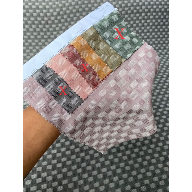 Katun Dobby/viola/katun kotak/jaguard dobby viola persetengah meter