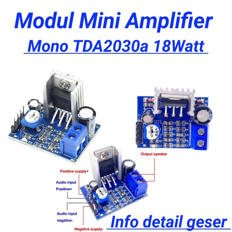 Modul Mini Amplifier TDA2030a Mono 18watt