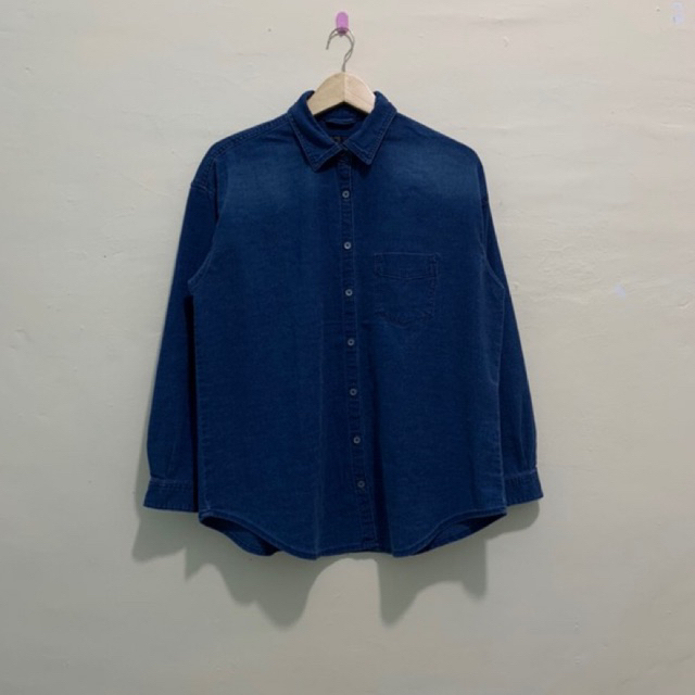 KEMEJA DENIM ZARA MAN SECOND ORIGINAL