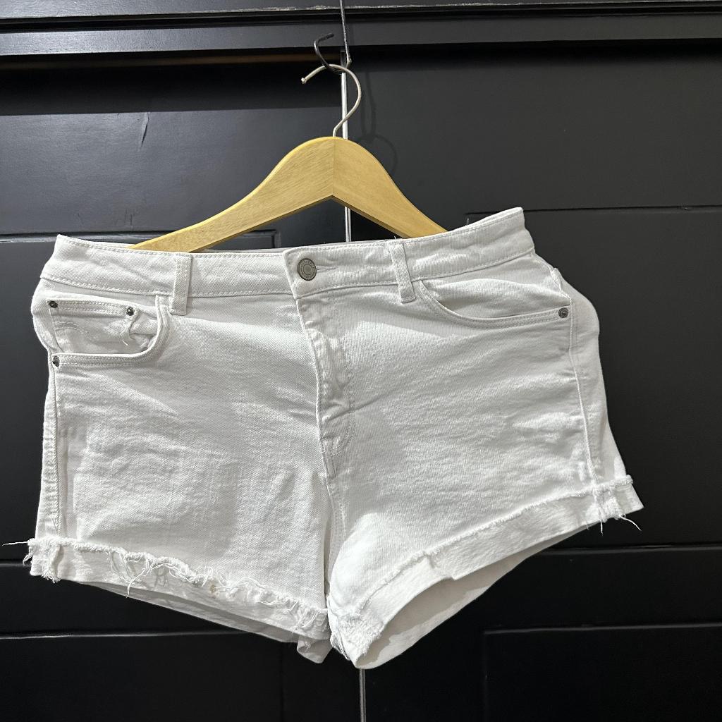 celana pendek zara wanita putih 29 30