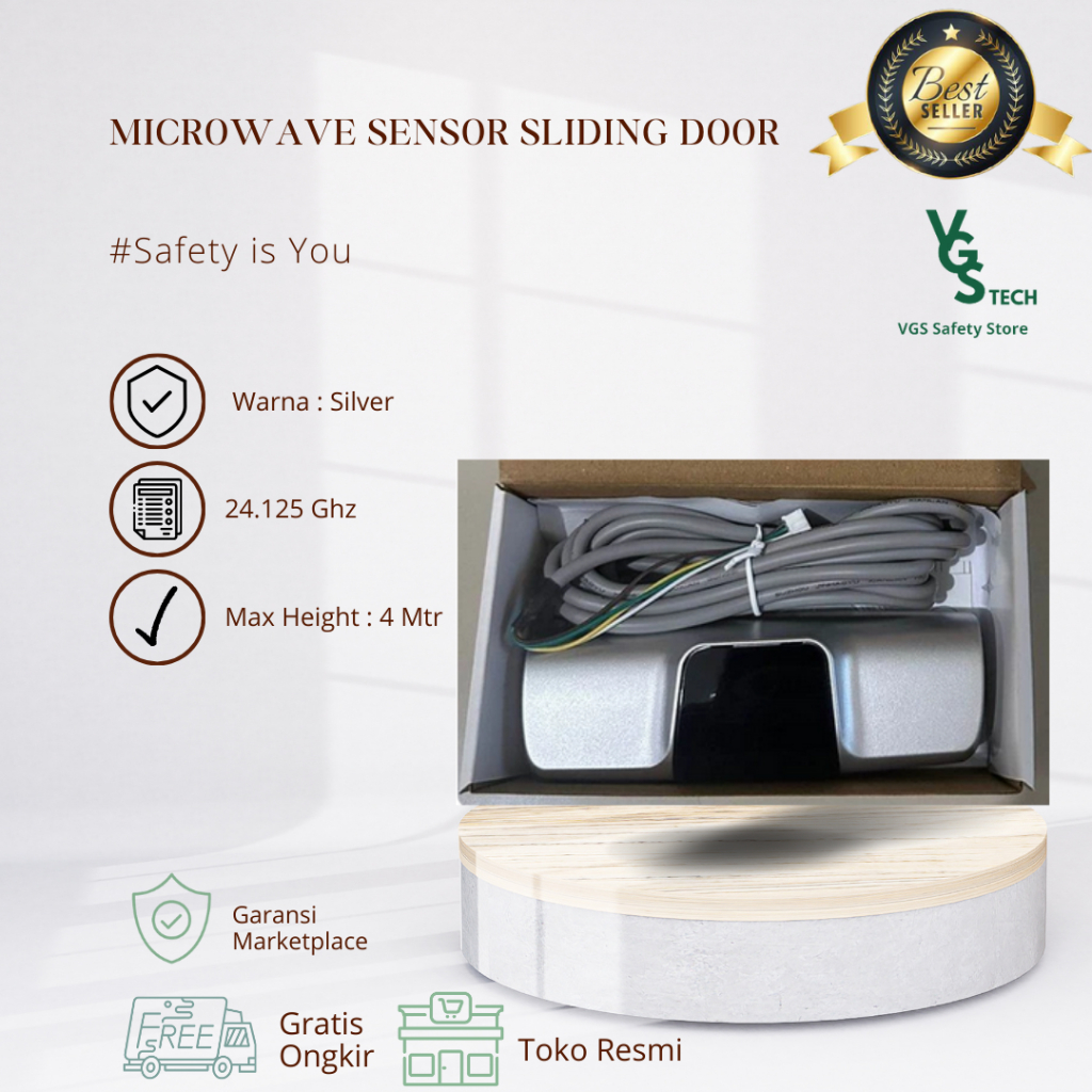 Microwave Sensor Gerak Radar Automatic Sliding Door Pintu Otomatis