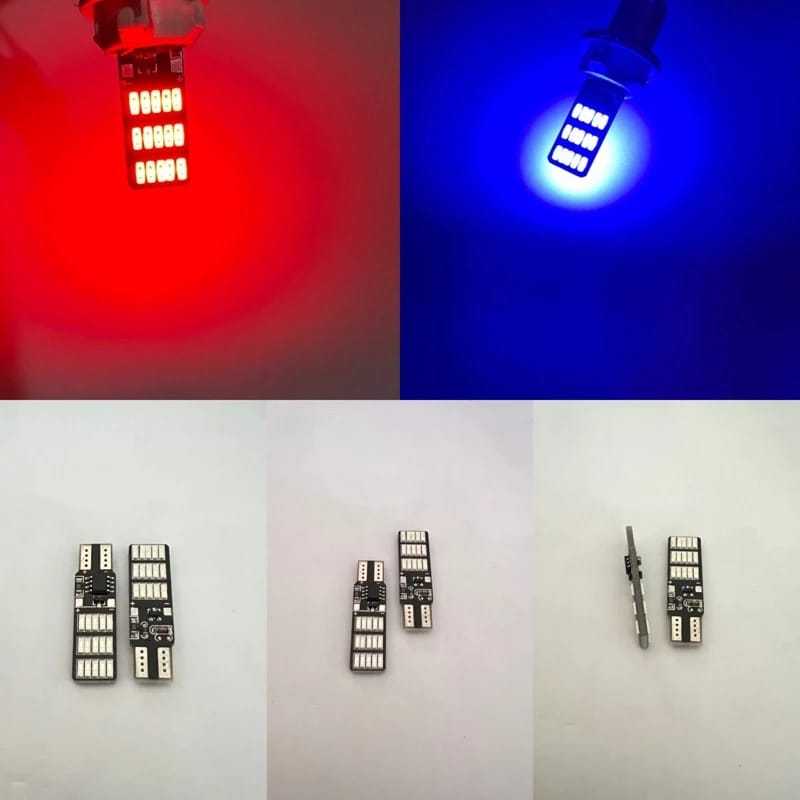 (2Biji) Lampu Sen Senja LED 30 Mata DC 12Volt Nyala Kedip 3Mode Super Terang Motor Mobil Soket T10