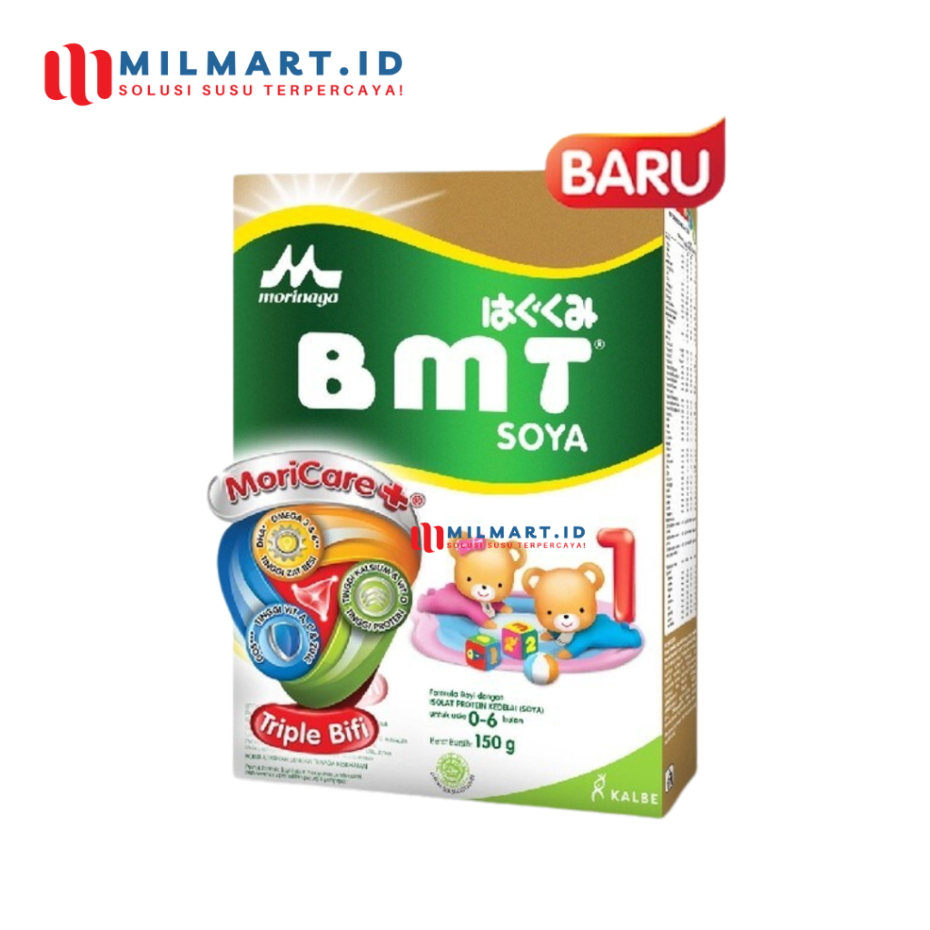 MORINAGA BMT SOYA 150 G SUSU FORMULA BAYI SUSU BUBUK 0-6 BLN