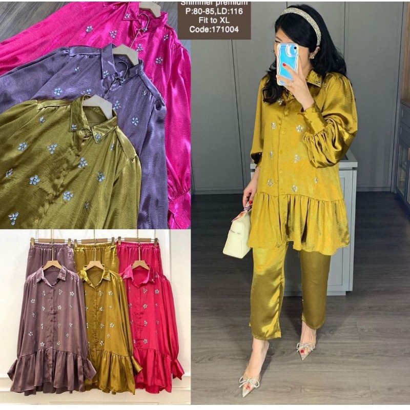 one set shimer terbaru 2025 idul Fitri