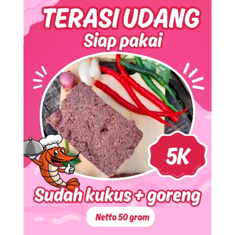 

TERASI UDANG SIAP PAKAI SUDAH KUKUS DAN GORENG