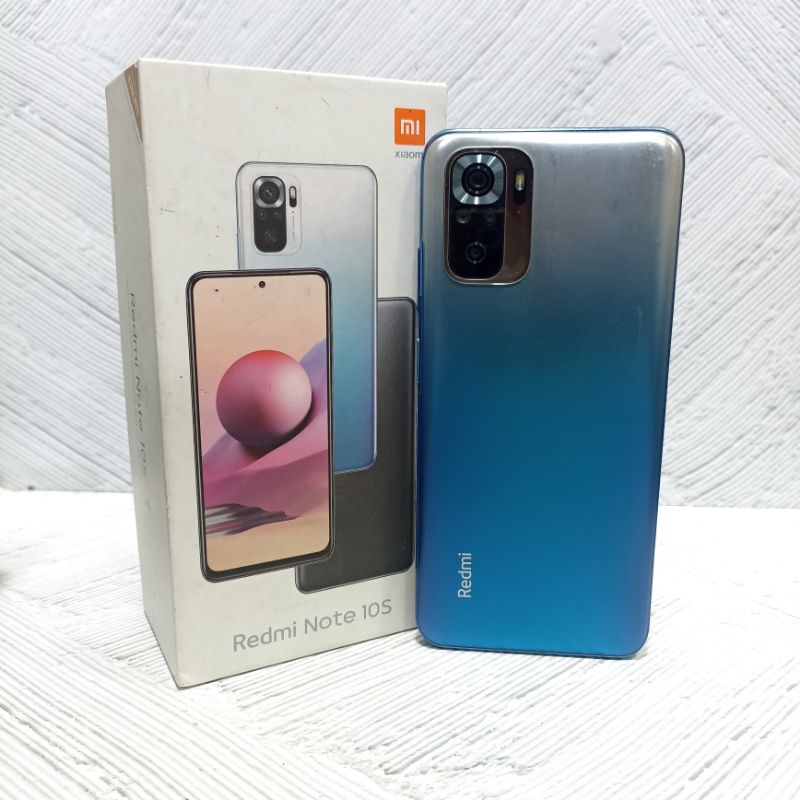 Redmi Note 10S NFC 8/128 GB Second Bekas Fullset