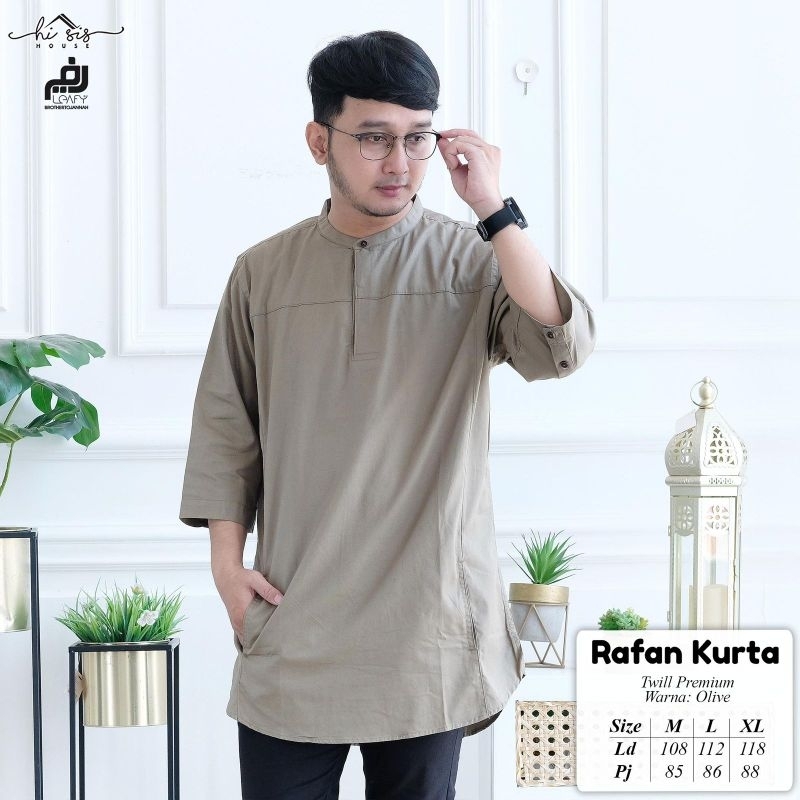 Restok Koko Rafan kurta original leafy by hi sis