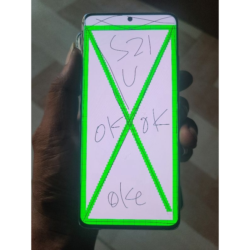 LCD samsung S21 ultra original copotan mulus normal