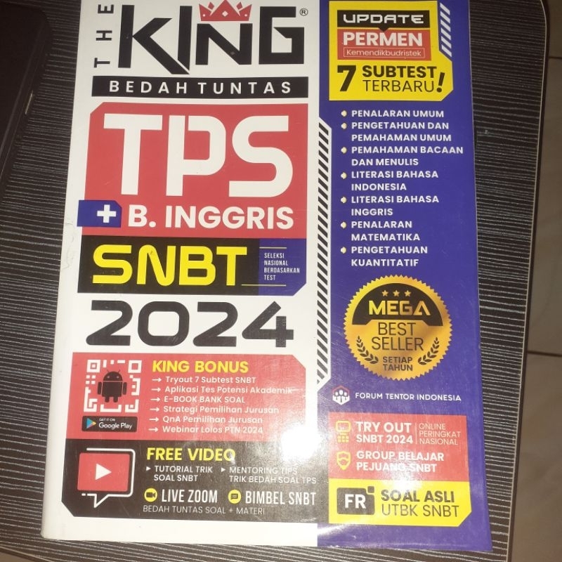 

!!TERMURAH!! THE KING Bedah tuntas SNBT 2024 no minus❌, no coretan❌