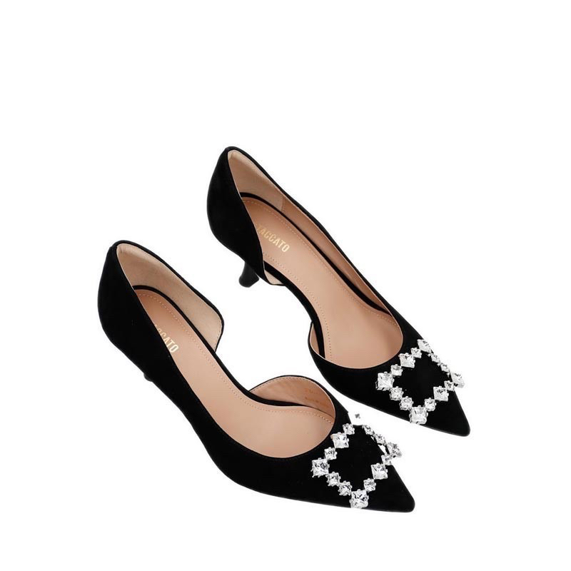 NEW Ter Murah Baru SALE Staccato ED361-005 Women's High Heels - Black White Silver Putih Hitam Sepatu Hak Tinggi Wanita Party Pesta Casual Meeting Ootd Fashion