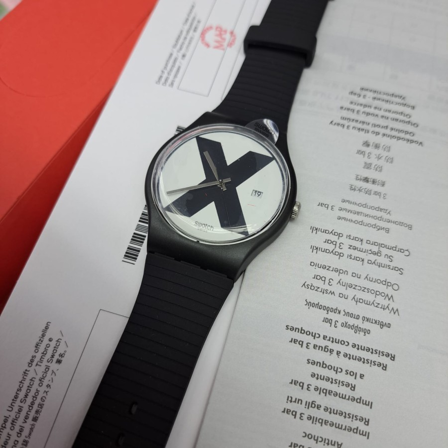 TERBAR Jam Tangan Unisex SWATCH SUOB402 XX-Rated Black Original