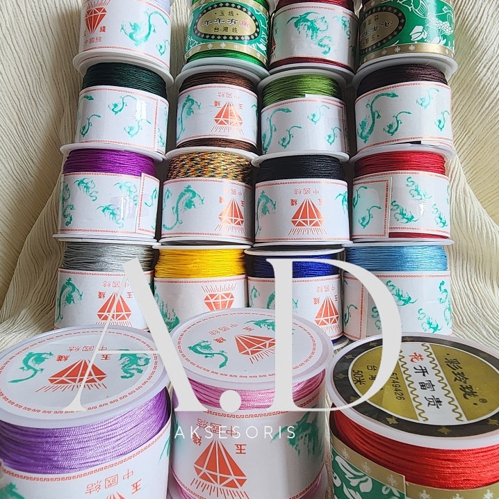 Hanya disini Bahan Benang Gelang Kalung Tali Shambala Giok Cina Nilon