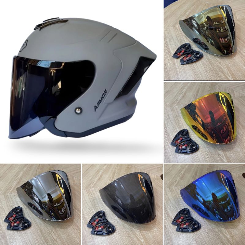 KACA HELM JS ARMOR / VISOR VENOM IREDIUM JS ARMOR