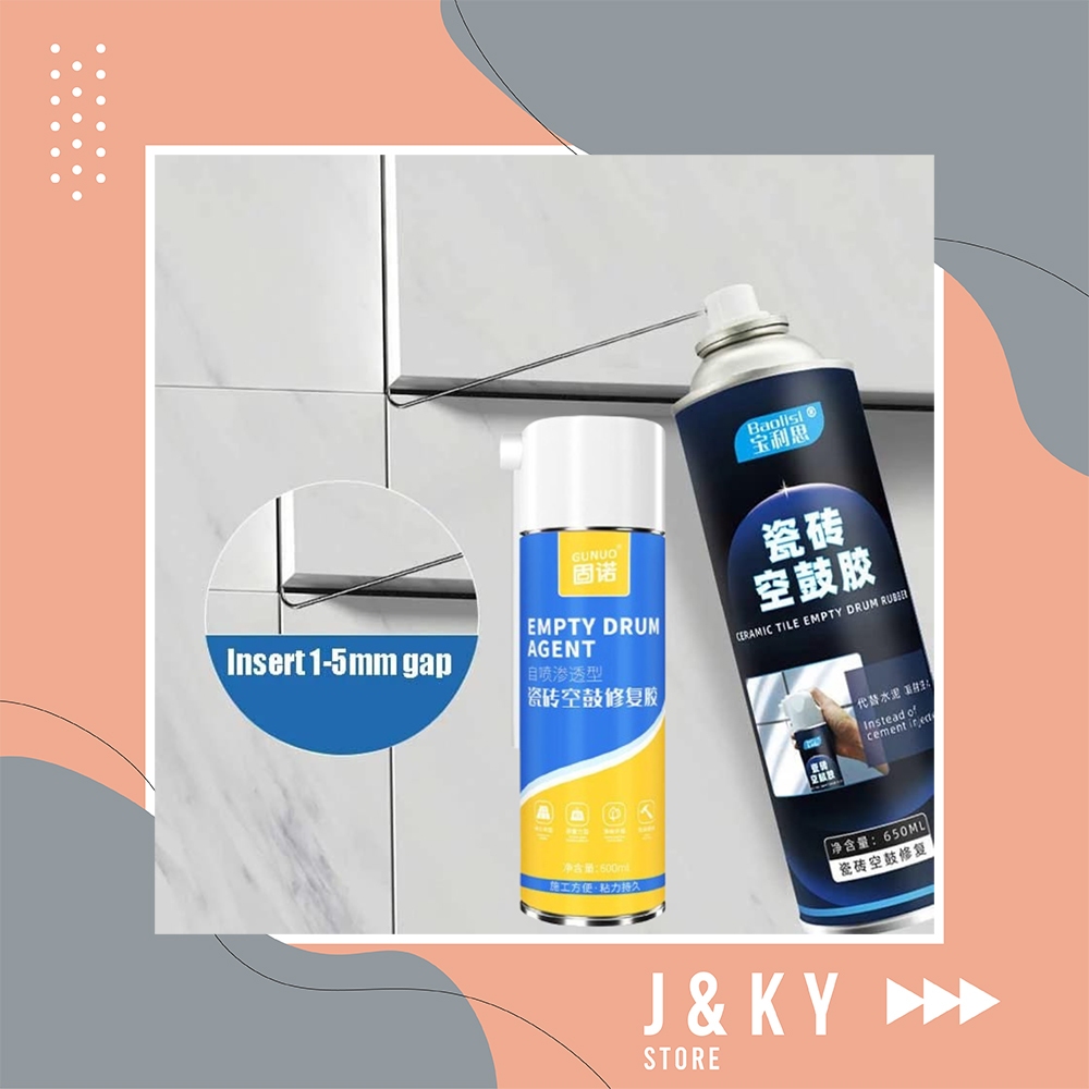 Keramik lepas Lem Celah Keramik Perbaikan Keramik Terangkat Kopong - Spray Keramik Anti Kopong & Pec