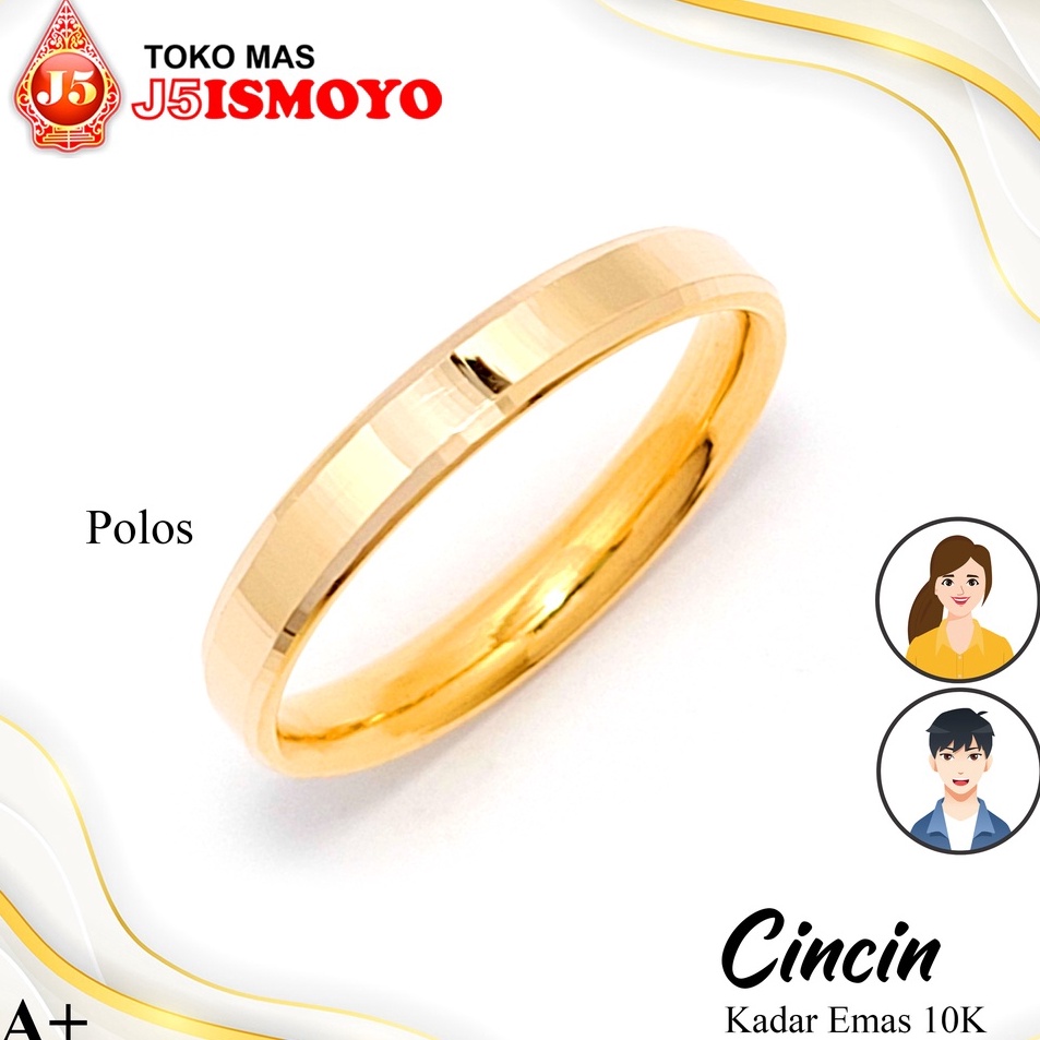 Kejar Promo Cincin Emas 1 Karat Pipa Polos Bisa Buat Weddingring  cincin Pria  Wanita J5Ismoyo cinci