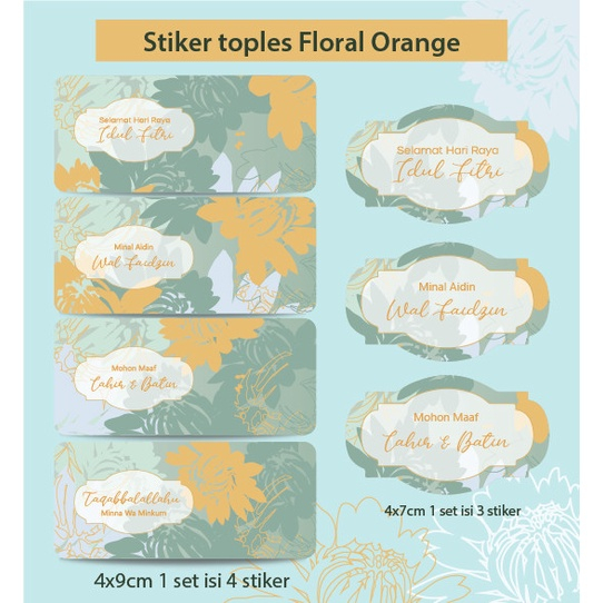 

STIKER ISI 5SET TOPLES DESIGN FLORAL ORANGE IDUL FITRI