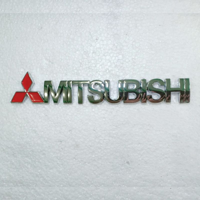 Emblem logo mitsubishi ukuran original bagasi kuda galant lancer outlander grandis grandia mirage
