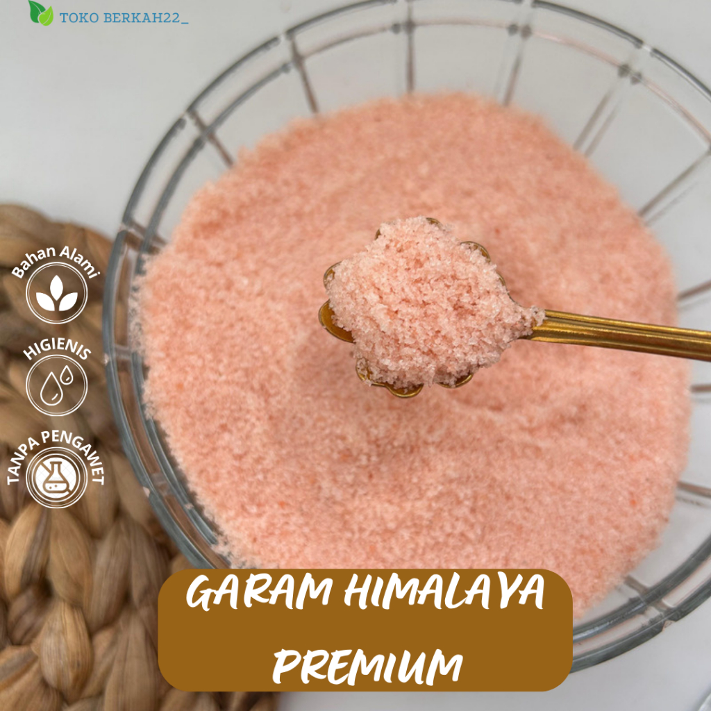 

GARAM HIMALAYA PREMIUM Organic Lebih Kaya Nutrisi Pink Rock Himalayan Salt Natural Rempah Alami
