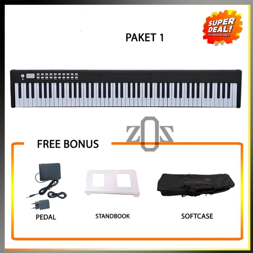 Piano Keyboard Elektrik Electric Bora BX2 88 key Digital Portable