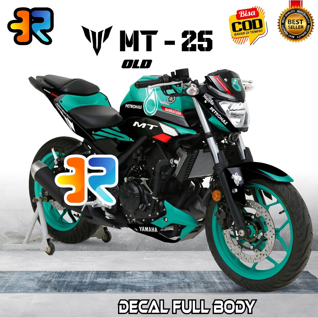 Decal Yamaha MT 25 Old Stiker Full Body Variasi Desain Petronas