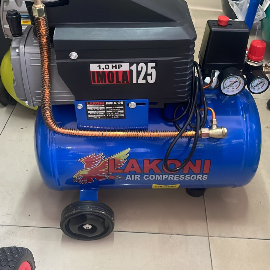 Mesin Kompresor 1 PK IMOLA 125 Kompressor Lakoni Pompa Angin Udara