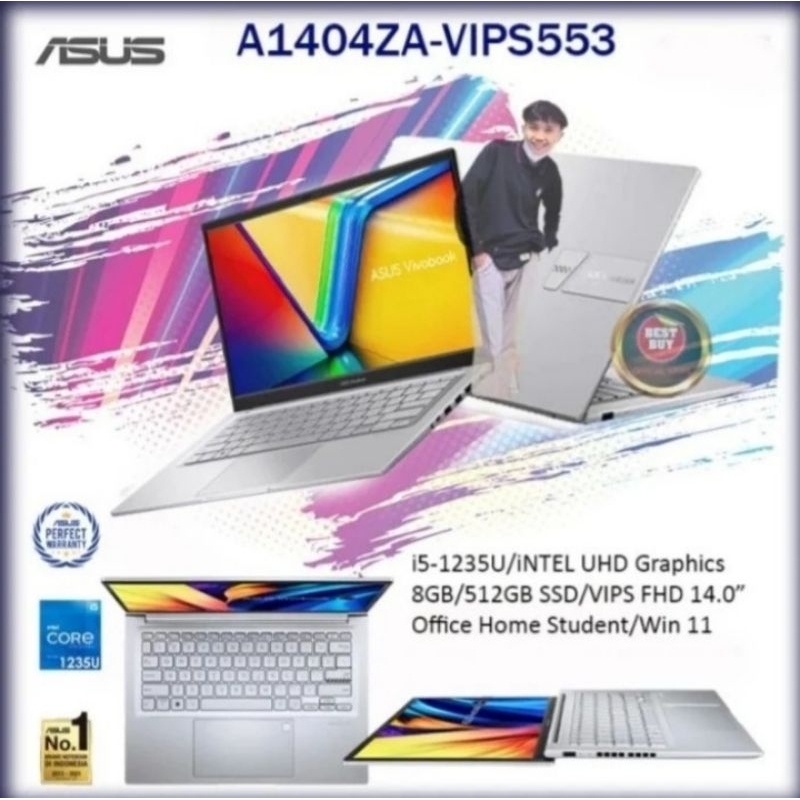 ASUS VIVOBOOK 14 A1404ZA VIPS553 Silver