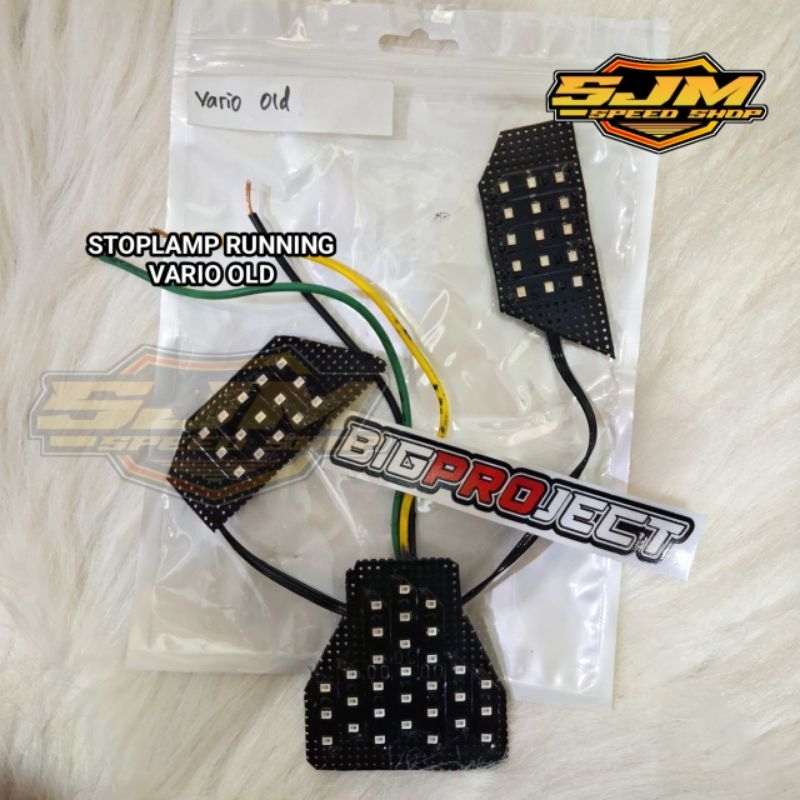 Lampu belakang running motor honda Vario 125 Old Bohlam stoplamp variasi model running Big Project