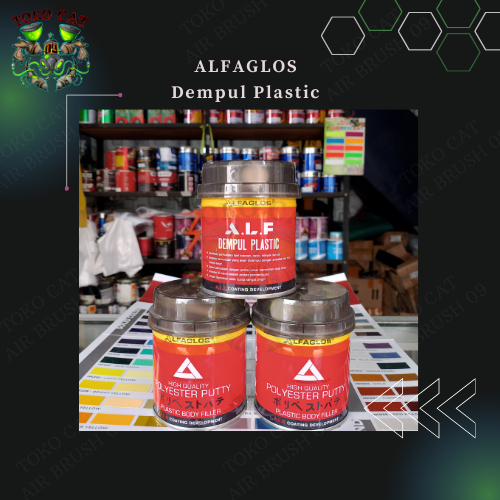 Dempul Plastic Alfaglos 250gr