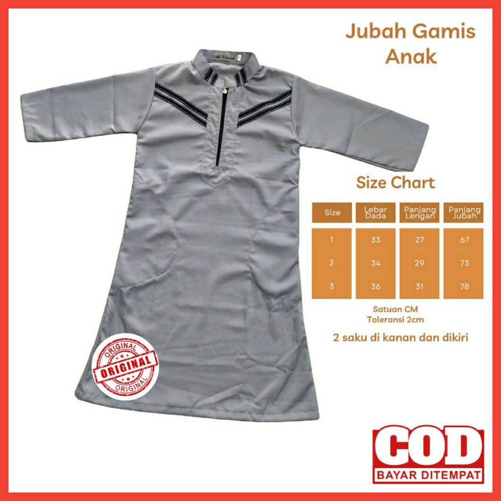 Jubah Muslim Anak / Jubah Anak Laki Laki / Jubah Anak Premium / Jubah Habib Anak / Jubah Anak Laki P