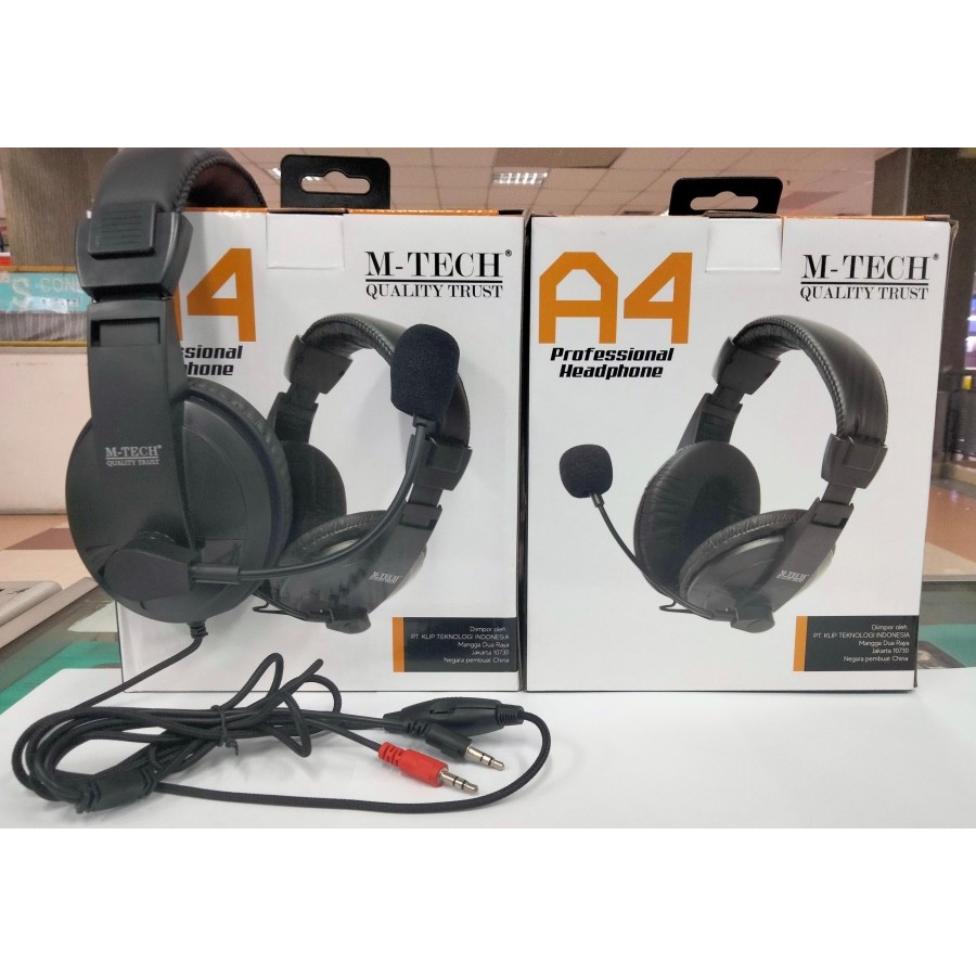 Headset Gaming M-tech A4 / headset pc / headset laptop plus microphone
