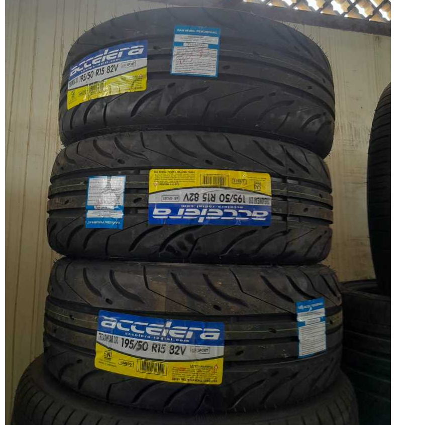 Ban Mobil R15 Ukuran 195 50 R15 Merk Accelera 651-SPORT Tubles Ban Mobil Smislick Brio Agya Cayla Da