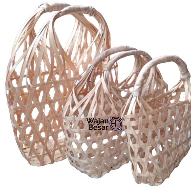 Tas Hampers Keranjang Hampers Keranjang Anyaman Bambu Unik