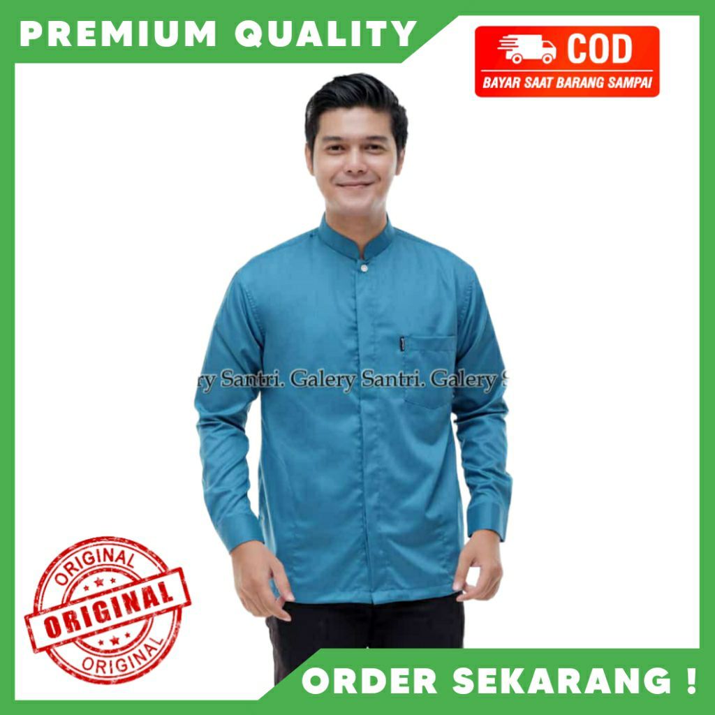 Koko Polos Lengan Panjang / Koko Yamani Premium / Koko Yaman / Koko Pria Dewasa / Baju Koko Pria Len
