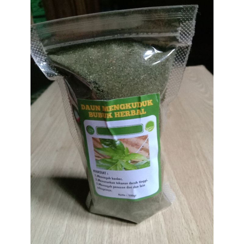 

Daun Mengkuduk bubuk herbal 100 gr