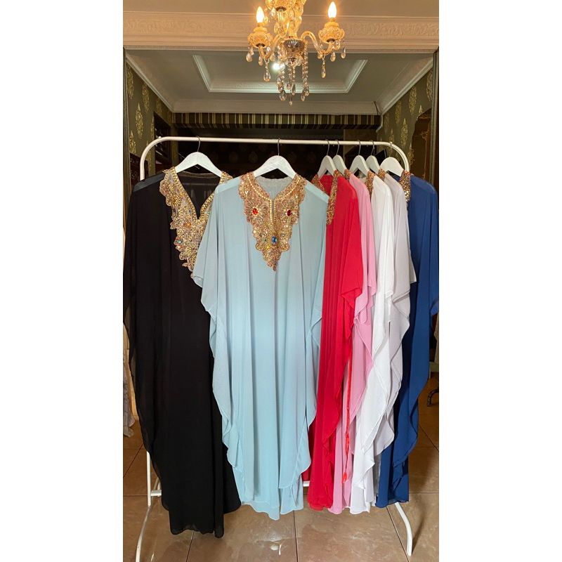 Gamis Kaftan model lebaran 2024