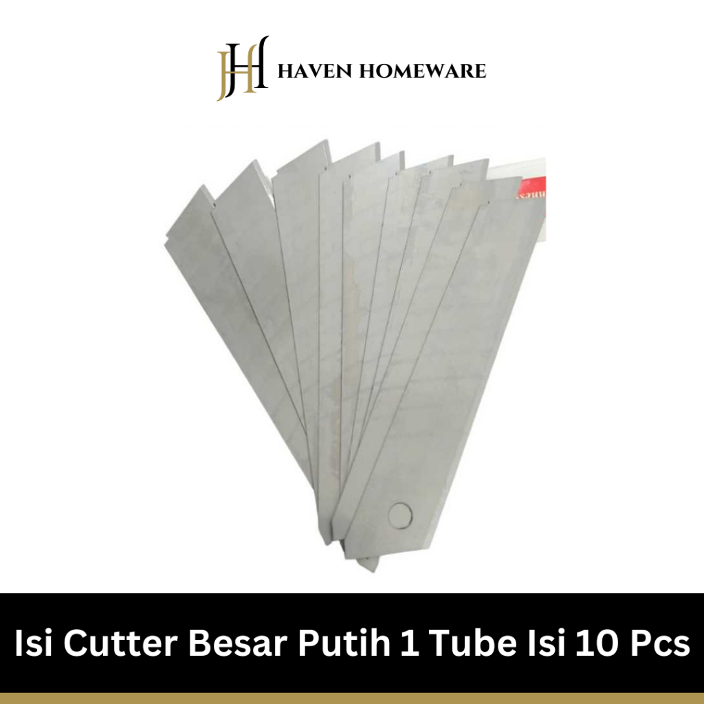 

refil cutter besar 10 pcs mata cutter berkualitas isi mata pisau kater/piso/isi pisau/cater/kater/mata cater besar