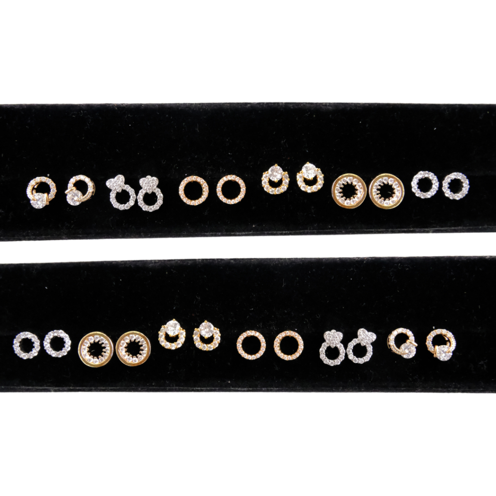 Anting Emas Bulat Mini Piercing - Premium Earring