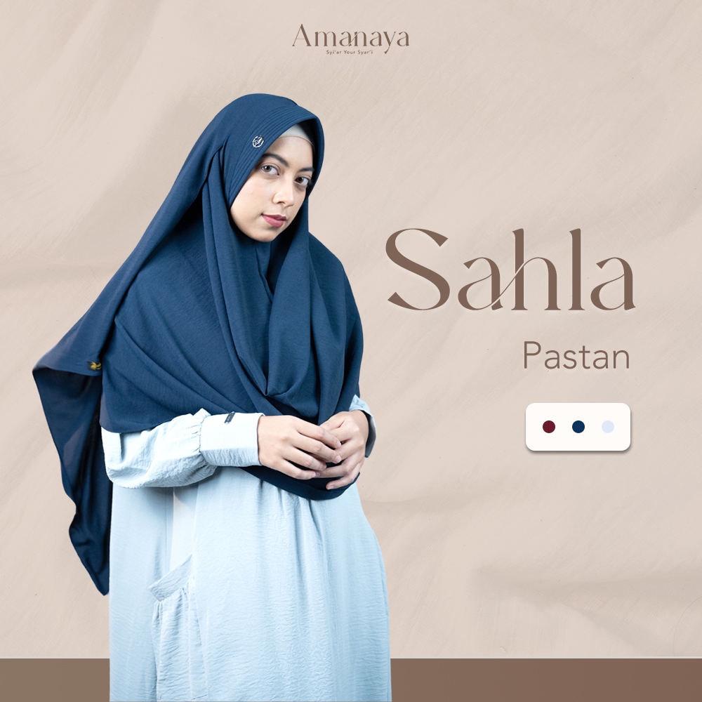 Amanaya - Pastan Sahla - Pashmina Instan | Pashmina Syari | Pashmina Crinkle | Hijab Instan
