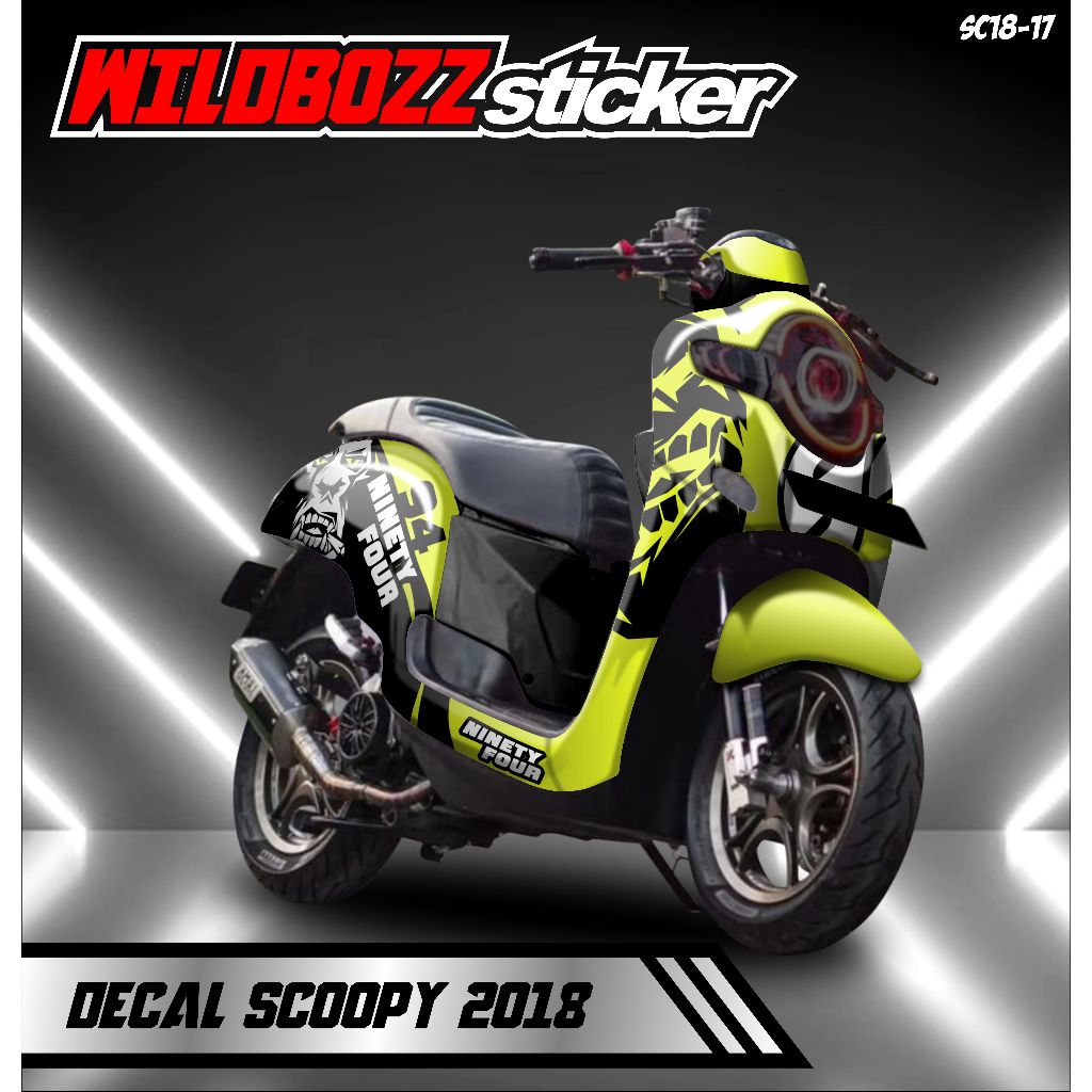 decal scoopy 2018 keren full body (sc18-17) wildbozz sticker