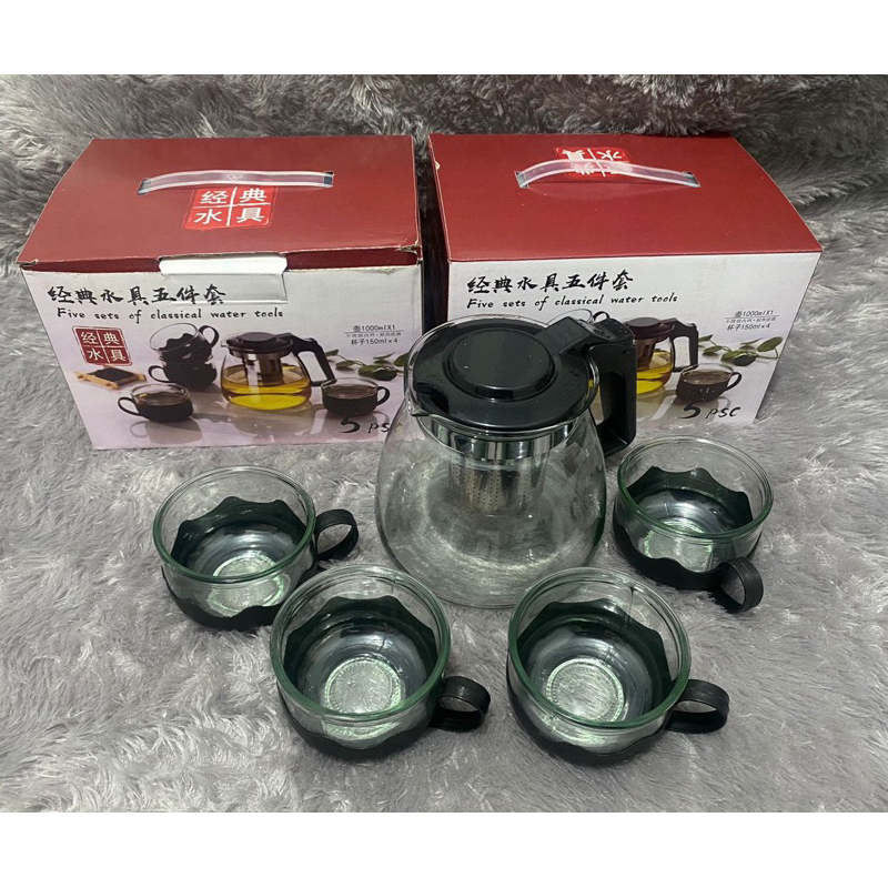 TEA POT SET PAKET TEKO DAN CANGKIR TEH
