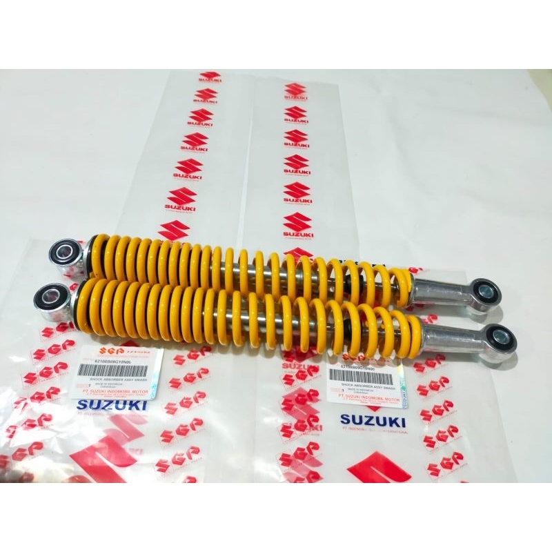 Shock breaker belakang kiri dan kanan Smash 110, Smash Old (kuning)